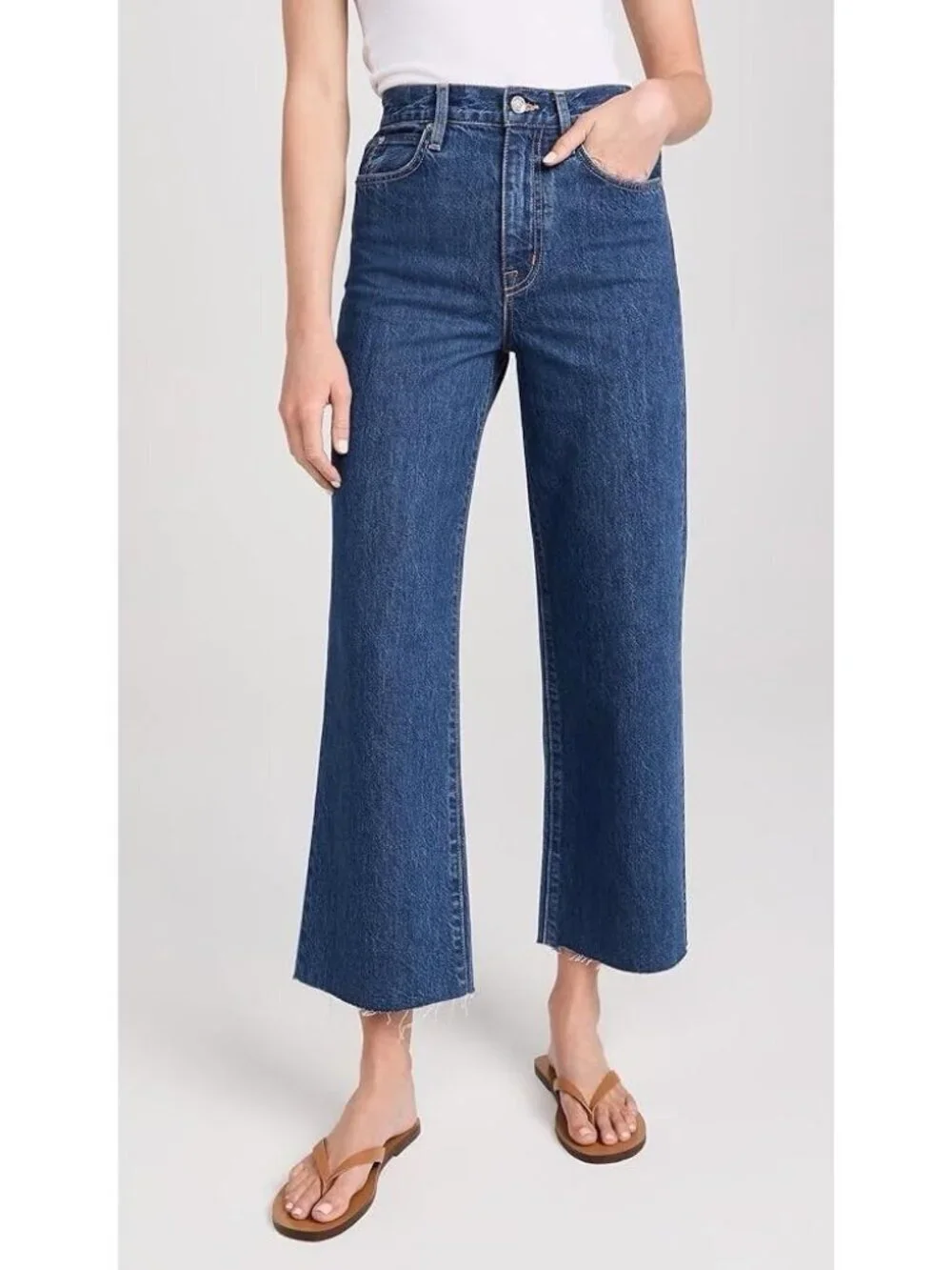 NWT Slvrlake Jeans Grace Crop Raw Hem Size 31 New